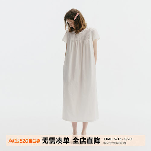 UNRETRO夏日公主风蕾丝连衣裙