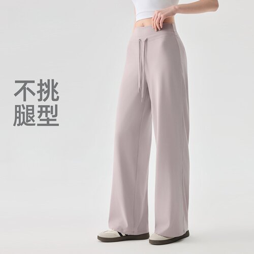 春夏垂感阔腿裤运动直筒裤宽松