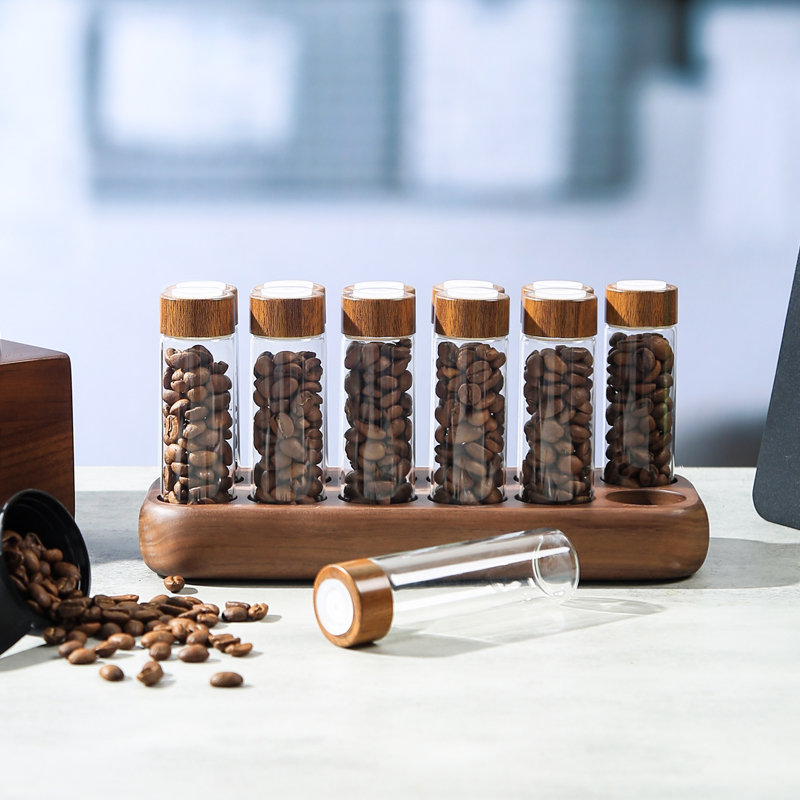 啡悦咖啡豆密封罐展示架