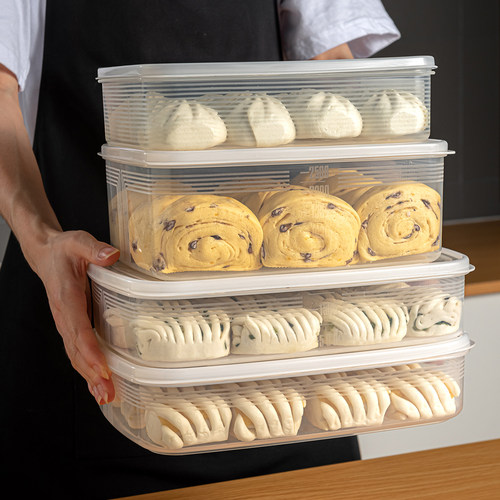 日本进口冰箱包子馒头收纳盒