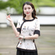 女装 茶服旗袍上衣年轻款 民国风女夏唐装 女时尚 改良版 如意风中式