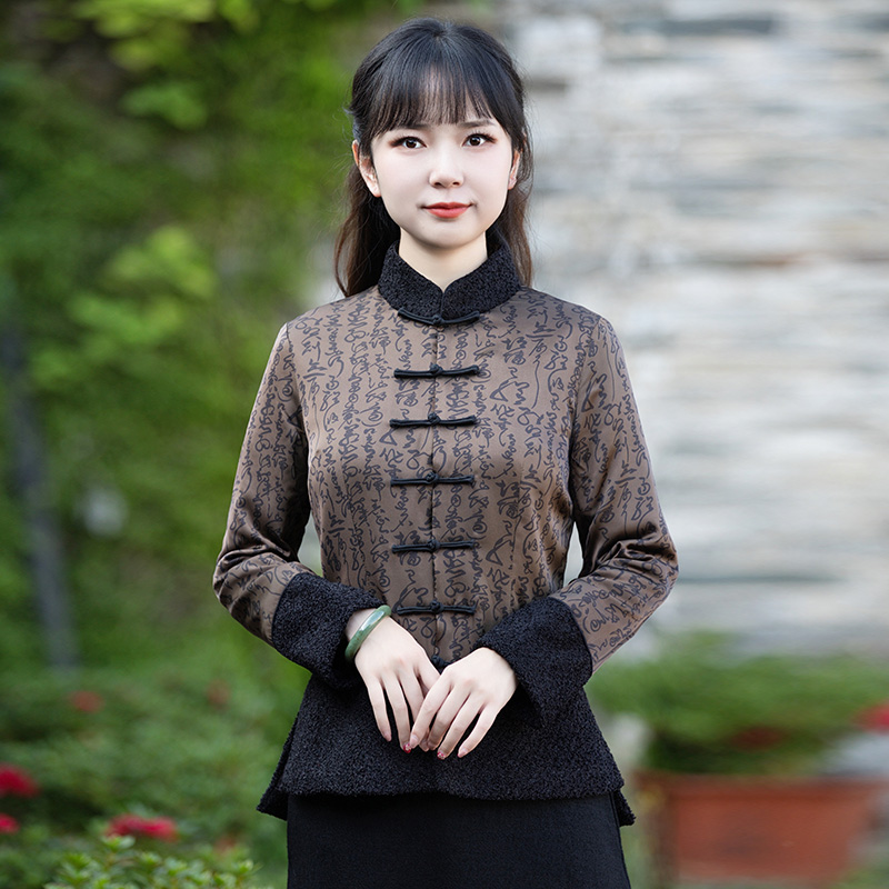 中国风唐装女冬棉袄加厚女装