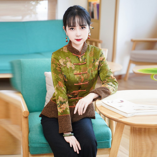 女冬唐装如意风中式女装外套
