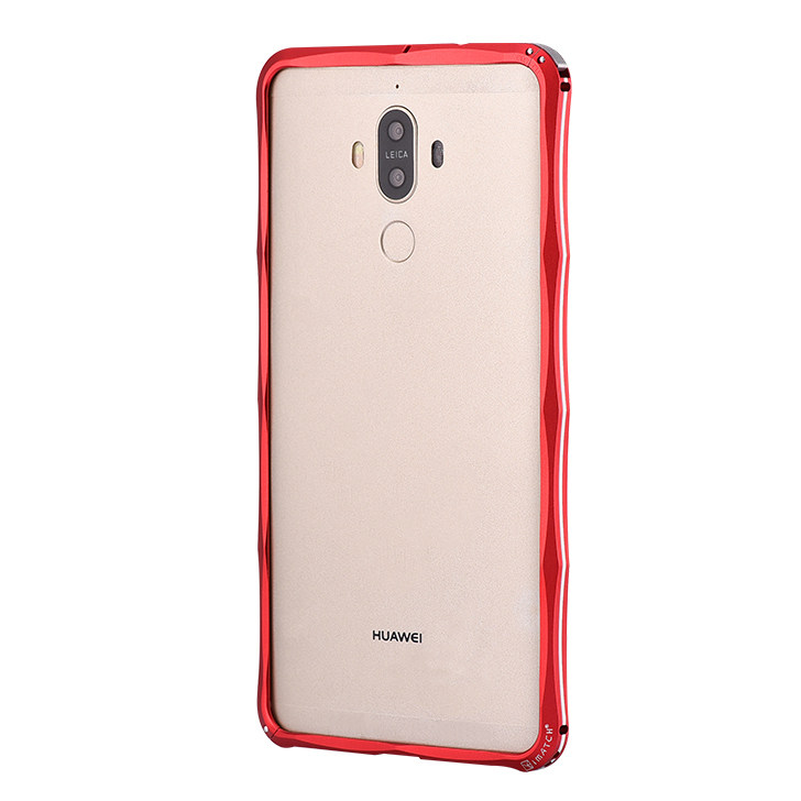 iMatch Slim Light Aluminum Metal Shockproof Bumper Case with Kickstand for Huawei Mate 9