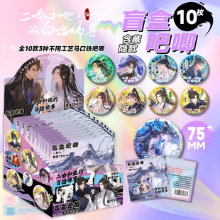 白猫师尊吧唧盲盒75MM马口铁胸针楚晚宁墨燃盲抽徽章 二哈和他