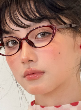 猫眼防蓝光二次元辣妹近视眼镜框