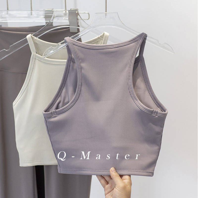 lololulu全包裹防走光 瑜伽健身文胸背心式跑步运动高领防震内衣