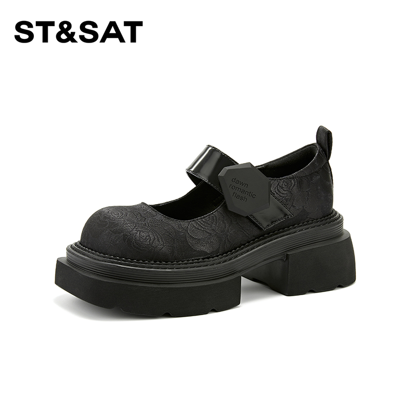 星期六刺绣高级感玛丽珍乐福鞋