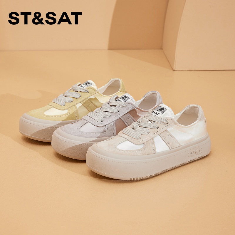 星期六厚底增高板鞋舒适德训鞋