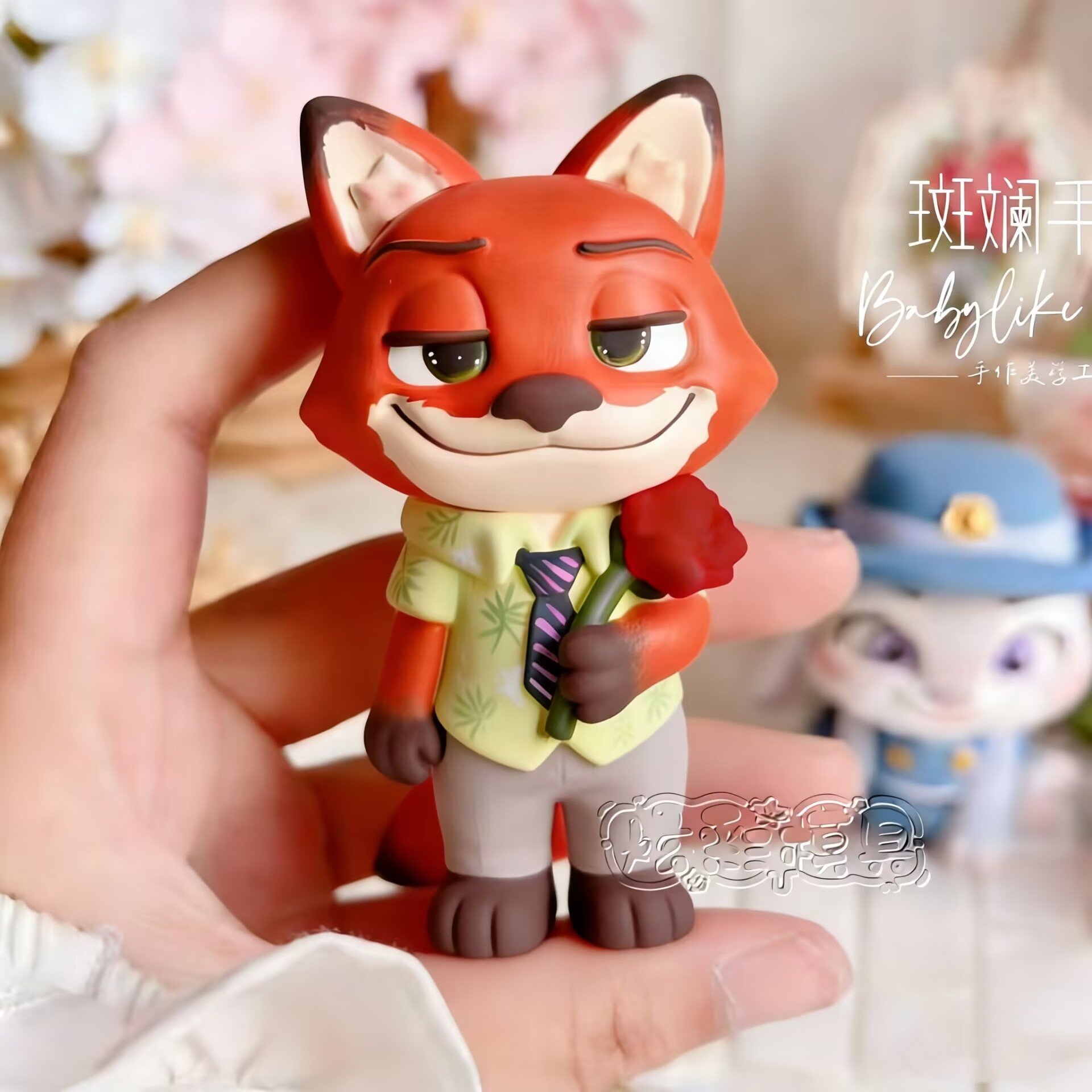 爆款DIY站姿尼克狐狸涂鸦模具彩绘石膏娃娃乳胶立体磨具卡通摆摊,玩具/童车/益智/积木/模型,白模填色/模具彩绘/石膏娃娃,淘宝优惠券,粉丝福利购,淘宝优惠卷