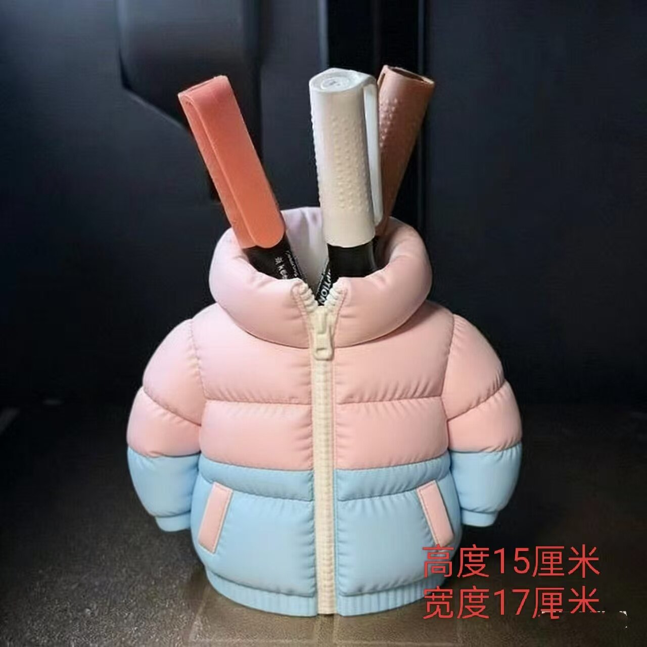 DIY衣服羽绒服笔筒涂鸦玩具模具彩绘石膏娃娃乳胶立体磨具卡通