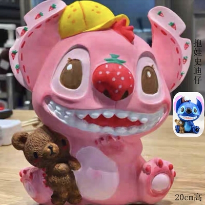 涂色石膏娃娃白胚儿童上色彩绘非搪胶史迪仔diy暗黑史迪奇模具