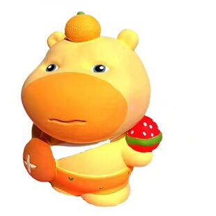 爆款DIY水牛屯屯摆摊涂鸦模具彩绘石膏娃娃乳胶立体磨具手绘儿童