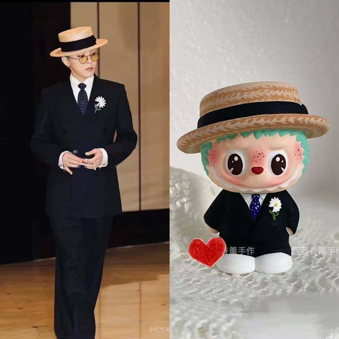 爆款西装拉步步网红新款涂鸦模具彩绘石膏娃娃乳胶立体磨具手绘3d