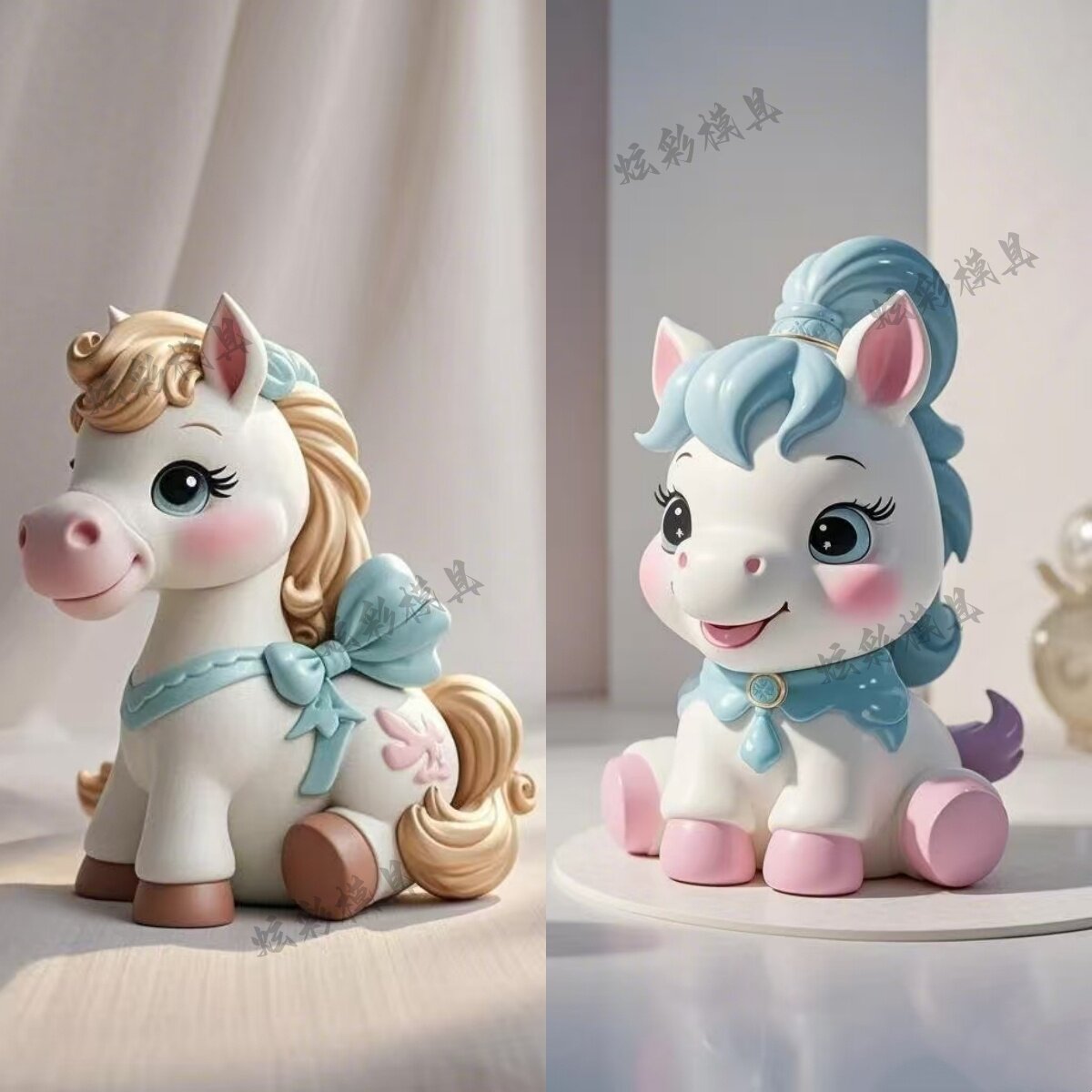 爆款DIY马年可爱涂鸦模具彩绘石膏娃娃乳胶立体磨具卡通手绘3d,玩具/童车/益智/积木/模型,白模填色/模具彩绘/石膏娃娃,淘宝优惠券,粉丝福利购,淘宝优惠卷