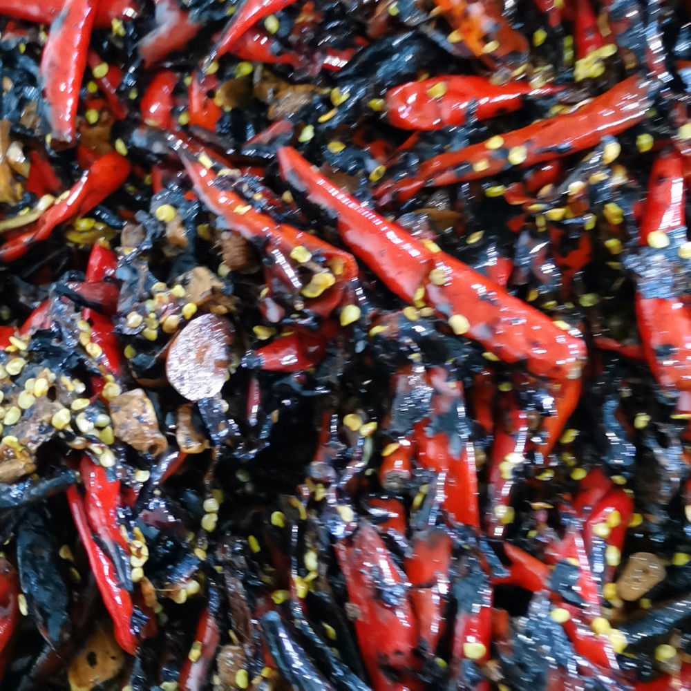 云南德宏特产秘制手工火烧辣子422克/瓶火烧泡小米辣椒辣酱胡辣子