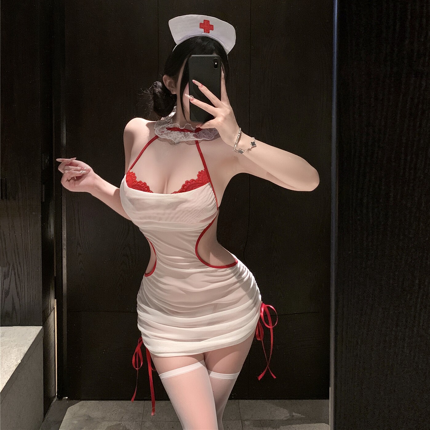 性感纯欲心动诊疗抽褶包臀护士制服cos角色扮演情侣约会晴趣qqny