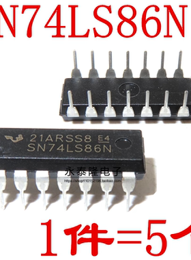 全新74LS86 HD74LS86P SN74LS86N DIP14 2输入四异或门