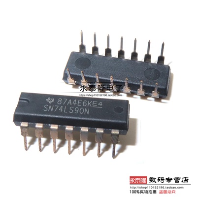 全新原装TI进口 74LS90 HD74LS90P SN74LS90N 直插DIP-14逻辑芯片