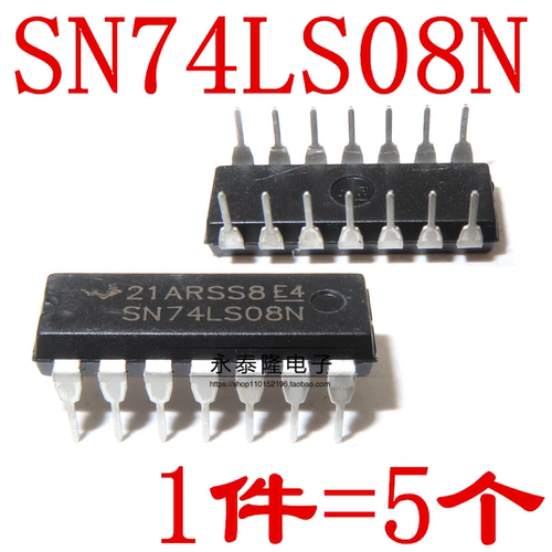 74LS08 SN74LS08N HD74LS08P 逻辑IC 直插DIP14 全新