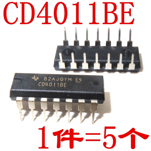 全新 CD4011BE TC4011BP 四2输入与非门 现货 DIP14 直插 进口