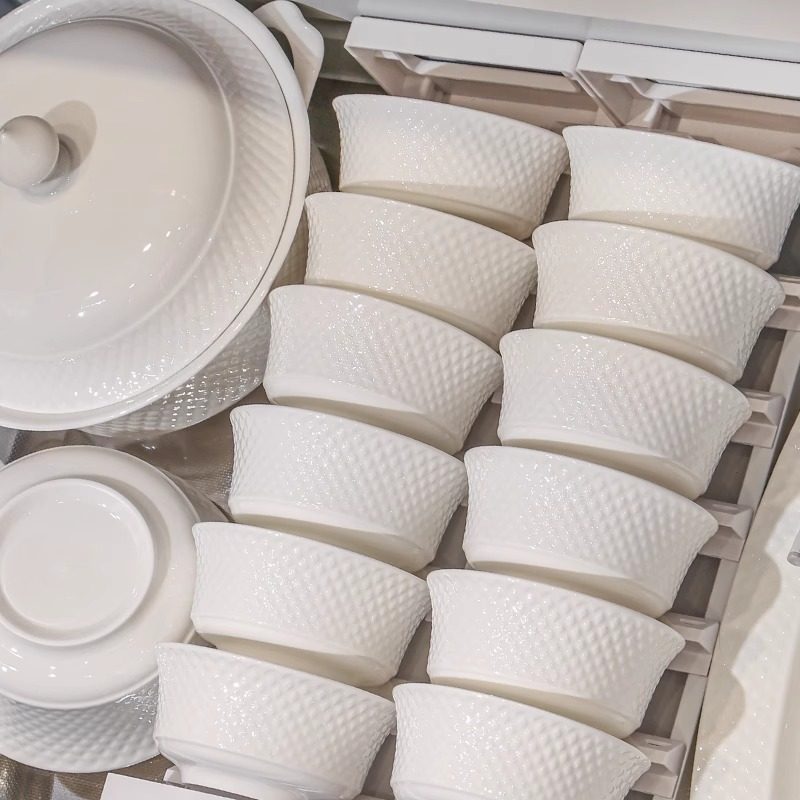 景德镇骨瓷纯白餐具套装礼盒陶瓷碗碟盘家用乔迁礼品自由搭配,餐饮具,餐具瓷器套装,淘宝优惠券,粉丝福利购,淘宝优惠卷