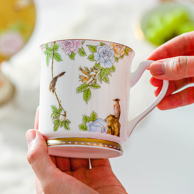 琴瑟和鸣茶杯马克杯陶瓷水杯公室高级感喝水杯子大容量颜值小礼物