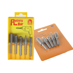 5件套木工旋转锉刀 电动打磨头木头雕刻刀木工铣刀打磨抛光机磨头