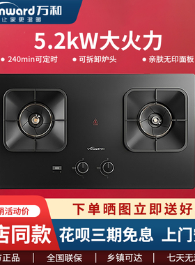 Vanward/万和 JZT-Q3L18E/G18E 燃气煤气灶台嵌两用5.2大火力新款