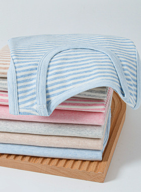 宝宝条纹背心彩棉男童背心女童背心精硫棉弹力背心四季纯色打底衫