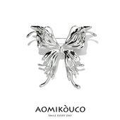 王鹤棣液态蝴蝶胸针高档个性 小众设计感ins金属别针西装 外套配饰