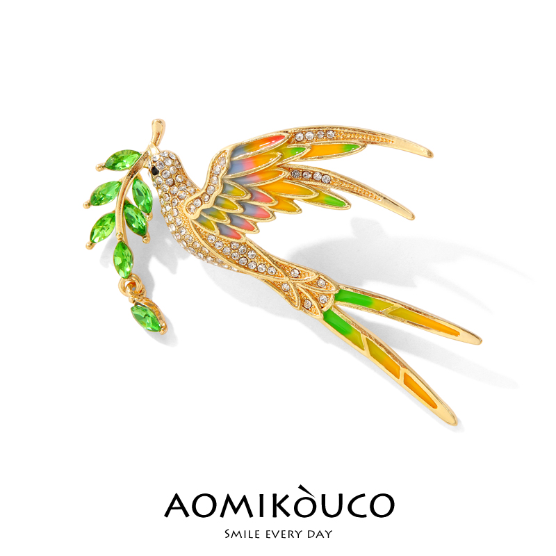 中国风衔橞春燕胸针胸花别针配饰