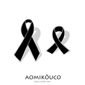 黑色丝带悼念逝世追悼专用徽章胸针简约个性 纪念别针珐琅百搭配饰