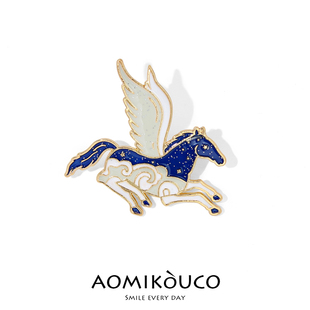2025年新款中国风以梦为马胸针高级感学生书包文创礼物配饰品别针
