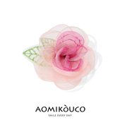 甜美森系欧根纱牡丹花朵胸针2025年新款 优雅布艺别针连衣裙配饰品