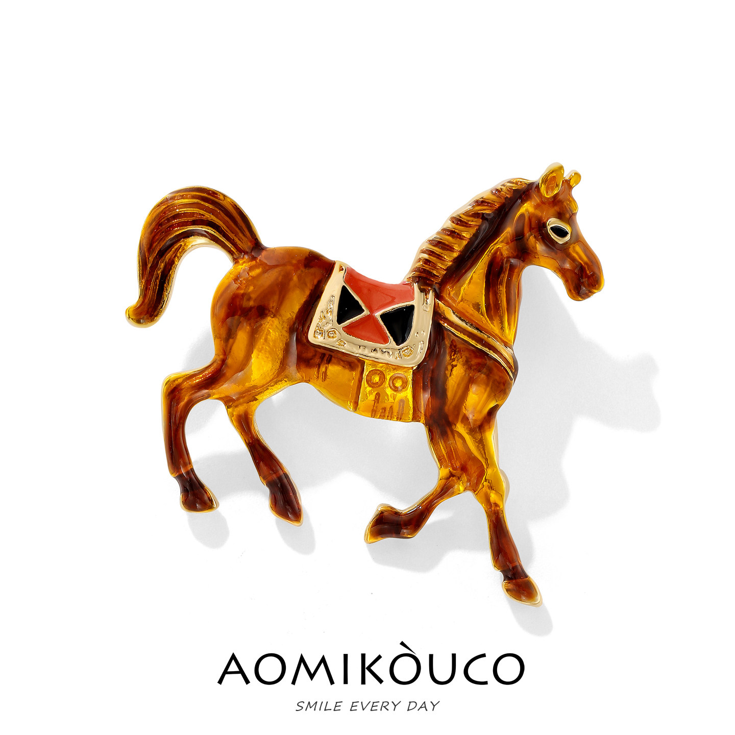 丝绸之路敦煌骏马胸针高级感滴油珐琅别针气质马到成功本命年配饰,饰品/流行首饰/时尚饰品新,胸针,淘宝优惠券,粉丝福利购,淘宝优惠卷