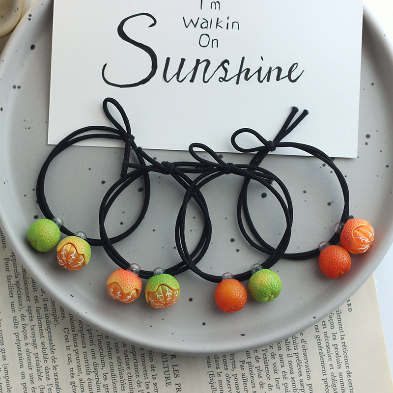 发绳树脂可爱仿真水果发饰