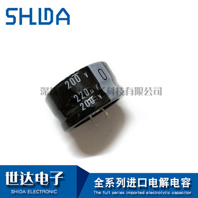 200V220uF 尼吉康nichicon GJ系列220uf200v 30x15 105度电解电容