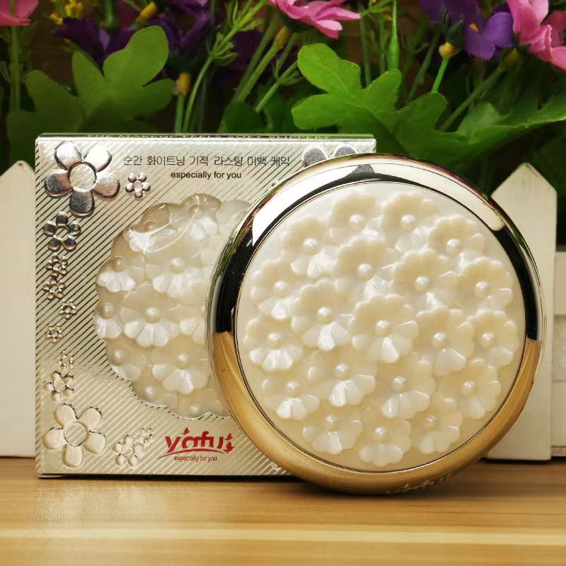 yafu雅芙粉饼1113两用粉饼干粉闪粉膏保湿定妆遮瑕双层干湿粉国货