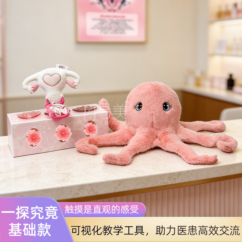 疗愈营场景布置一探究竟私密触感模型毛绒公仔子宫黏膜咨询室科普