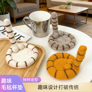 美容院引流利器男性私密医美咨询破冰毛毡丁丁杯垫提升客户沟通率