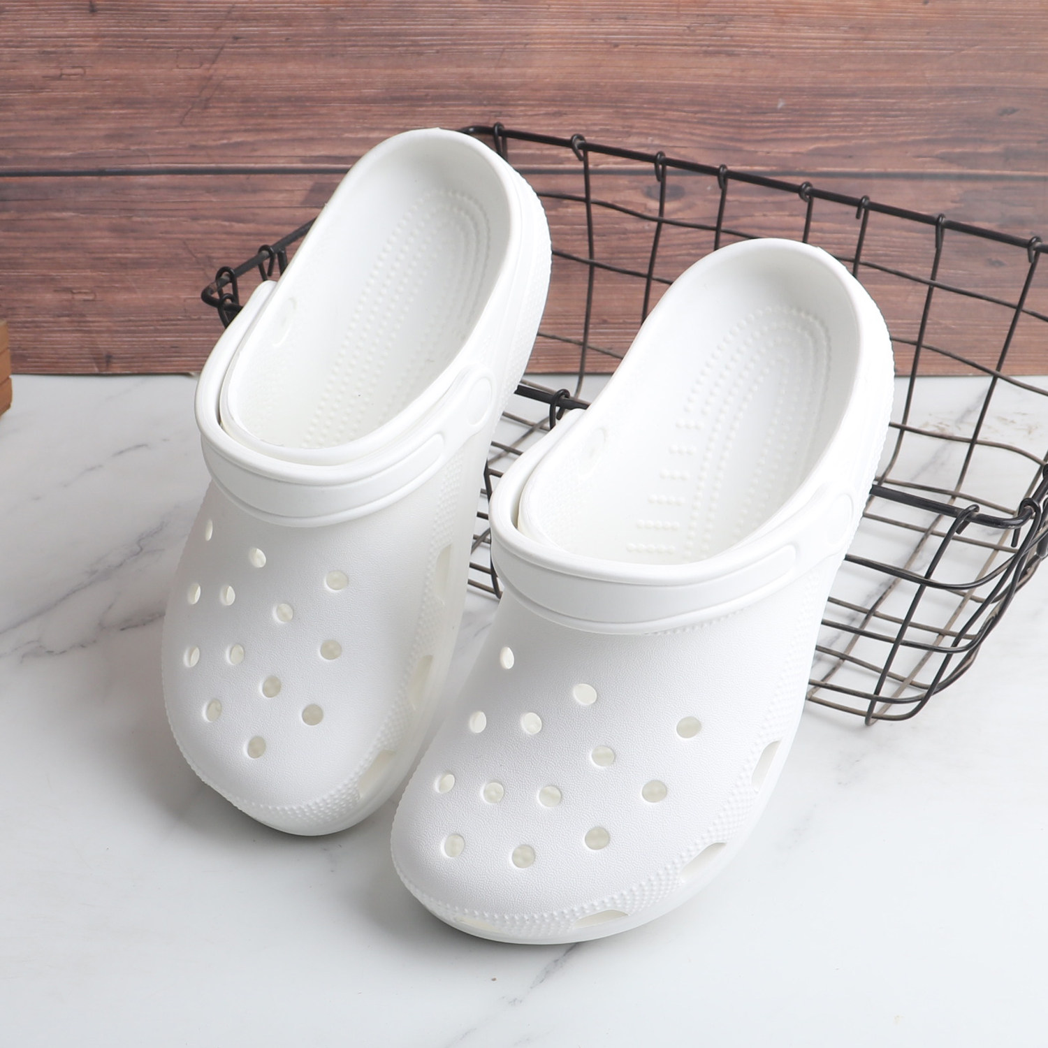 夏季休闲透气包头洞洞拖鞋家用纯色厚底EVA 防滑不臭脚两穿沙滩拖,女鞋,包头拖,淘宝优惠券,粉丝福利购,淘宝优惠卷