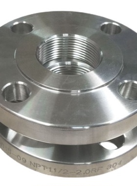 304 NPT螺纹不锈钢内丝法兰片150LBDN15/20/25/50/80焊接丝扣法兰