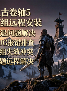 上古卷轴5mod模组远程安装调试解决汉化闪退冲突bug等各类问题
