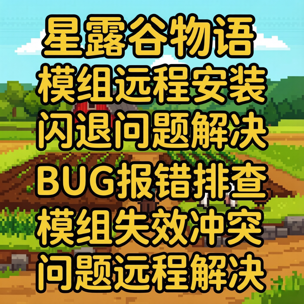 星露谷物语mod模组远程安装调试解决闪退冲突bug报错等问题
