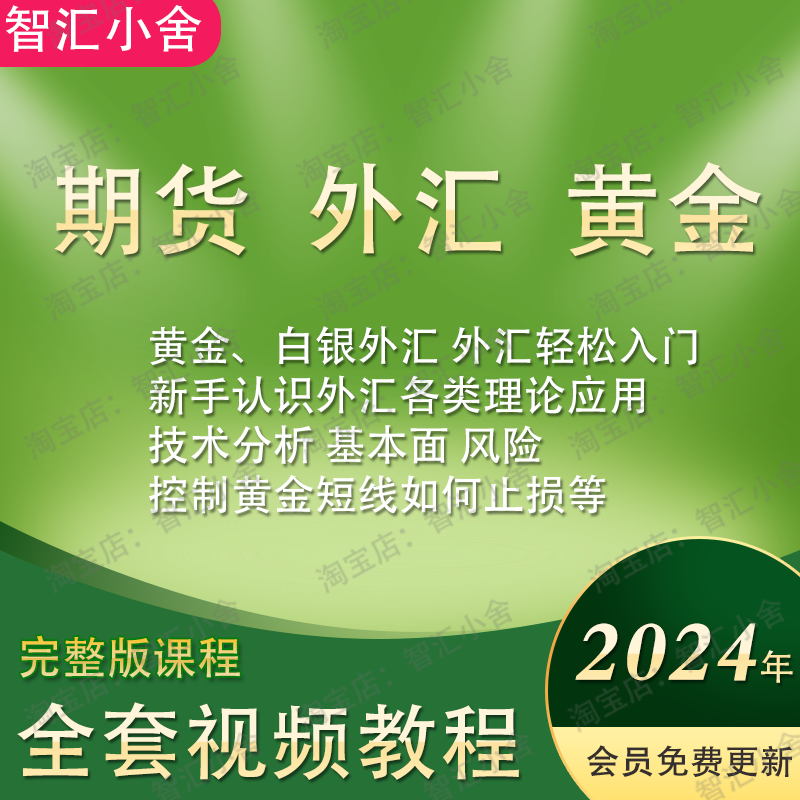 期货外汇黄金白银交易系统策略课程及资金管理高清视频教程全集