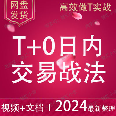 日内交易战法T+0股票技术分析短线波段高抛低吸操盘手分时做T教程