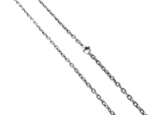 纯钛o字链焊口超轻防敏项链3mm细丸链条日潮复古男女链子吊坠吊牌