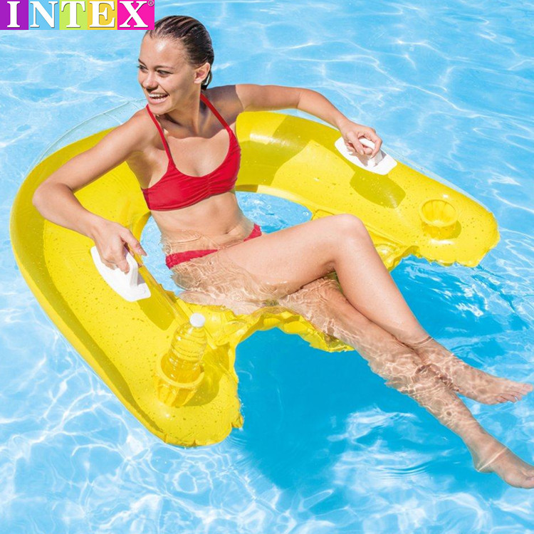 INTEX水上浮椅游泳圈成人浮床儿童躺椅小孩游泳装备玩具浮板躺椅 运动/瑜伽/健身/球迷用品 充气床 原图主图