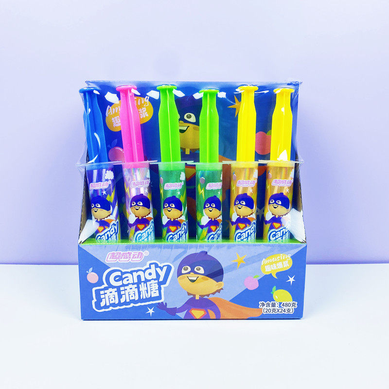 糖果总动员滴答糖多种水果味果酱针管糖蛋糕房裱花超市供货